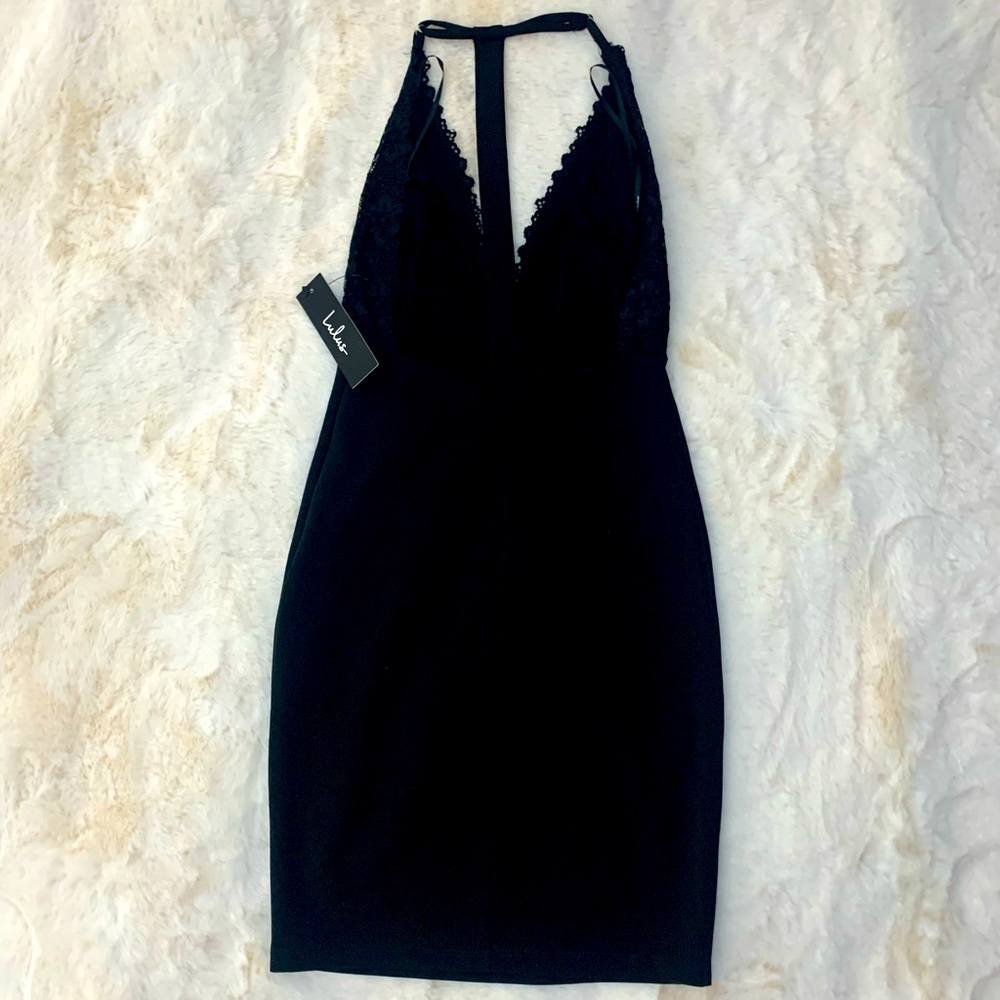Lulus black cocktail dress
